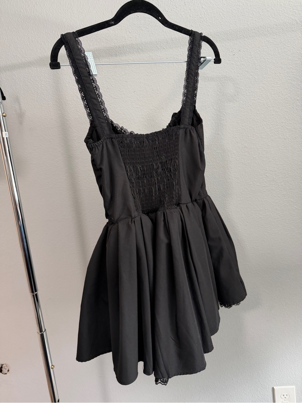 Black Gothic Ruffle Dress - Picture 3 of 4
